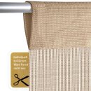 Fadenvorhang „Prince“ Stangendurchzug Creme 90x250 cm