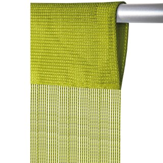 Fadenvorhang Prince mit Stangendurchzug Hellgrün 90x250 cm