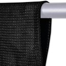 Fadenvorhang „Prince“ Stangendurchzug Schwarz 90x250 cm