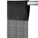Fadenvorhang Prince mit Stangendurchzug Schwarz 90x250 cm