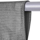 Fadenvorhang „Prince“ Stangendurchzug Grau 90x250 cm