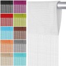 Fadenvorhang „Prince“ Stangendurchzug Weiß 140x250 cm