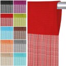 Fadenvorhang „Prince“ Stangendurchzug Rot 140x250 cm