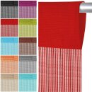 Fadenvorhang Prince 140x250cm, rot - kirschrot