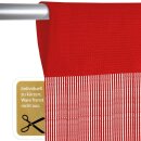 Fadenvorhang Prince 140x250cm, rot - kirschrot