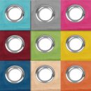 Bistrogardine mit Ösen "Noella" 160x60cm - Türkis