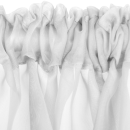 Bistrogardine mit Stangendurchzug "Noella" 160x45 cm - Weiß