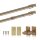 Cafehausstange Scheibenstange ausziehbar (Schrauben oder Kleben) Gold messing matt 75-125 cm