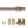 Cafehausstange Scheibenstange ausziehbar (Schrauben oder Kleben) Gold messing matt 125-225 cm