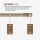 Cafehausstange Scheibenstange ausziehbar (Schrauben oder Kleben) Gold messing matt 125-225 cm