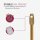 Vitragestangen ausziehbar 2er-Pack Gold Messing glänzend 40-60 cm + 4 Selbstklebehaken
