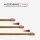 Vitragestangen ausziehbar 2er-Pack Gold Messing glänzend 110-150 cm + 4 Selbstklebehaken