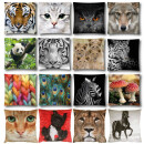 Kissenhülle Fotodruck 40x40 Katze beige ohne Füllung