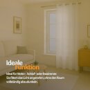 Gardinenschal Ellen blickdicht mit Ösen Weiß 140x225 cm