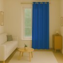 Gardinenschal Ellen blickdicht mit Ösen Blau 140x225 cm