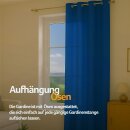 Gardinenschal Ellen blickdicht mit Ösen Blau 140x225 cm