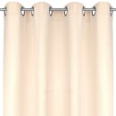 Dekoschal Ellen Ösen ca. 140x225cm beige - creme