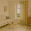 Gardinenschal Ellen blickdicht mit Ösen 140x225 cm Beige