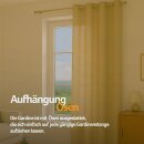 Gardinenschal Ellen blickdicht mit Ösen Beige 140x225 cm