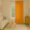 Gardinenschal Ellen blickdicht mit Ösen Hellorange 140x225 cm