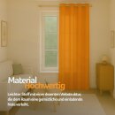 Gardinenschal Ellen blickdicht mit Ösen Hellorange 140x225 cm