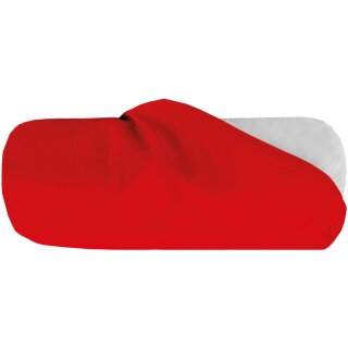 Kissenhülle Ellen Nackenrolle, 10x25cm - Rot