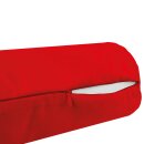 Kissenhülle Ellen Nackenrolle, 10x25cm - Rot