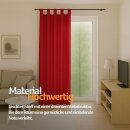 Dekoschal Ellen Schlaufen, 140x225cm - Rot