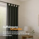 Dekoschal Ellen Schlaufen, 140x225cm - Anthrazit