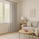 Dekoschal Ellen Schlaufen, 140x225cm - Hellgrau