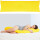 Seitenschläfer Kissenhülle 40x140cm gelb - sonnengelb