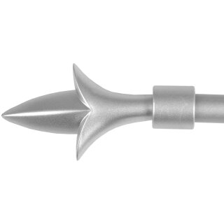 Stilgarnitur-Set Kunststoff Lilie silber 120 - 230 cm ausziehbar