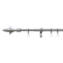 Stilgarnitur-Set Kunststoff Lilie silber 120 - 230 cm ausziehbar