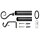Stilgarnitur Set ausziehbar 120 - 230cm Roma schwarz