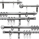Stilgarnitur-Set Edelstahl Formentor 120-230cm ausziehbar
