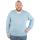 Pullover V Neck Übergrößen hellblau - jeans blau - meliert ( 5XL )