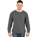 hemmy Herrenpullover Rundhals Grobstrick dunkelgrau -...