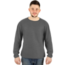 hemmy Herrenpullover Rundhals Grobstrick dunkelgrau - anthrazit ( M )