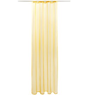 Noella Gardine Kräuselband 140x145cm gelb - lemongelb