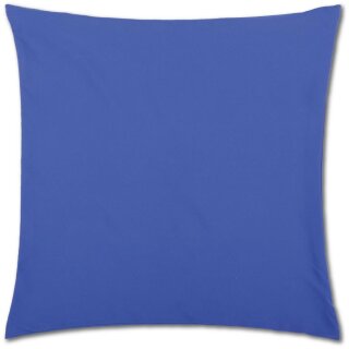 Kissenhülle "Ellen" im modernen Uni-Design Blau 45 x 45 cm