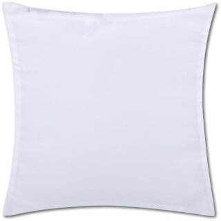 Kissenhülle "Ellen" im modernen Uni-Design Weiß 45 x 45 cm