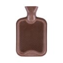 Wärmflasche aus Gummi 1 Liter - Braun
