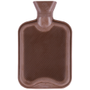 Wärmflasche aus Gummi 2 Liter - Braun