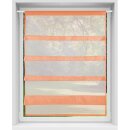 Bistrogardine Raffoptik mit Stangendurchzug "Sky" in 80x110cm - Orange