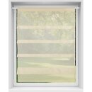 Bistrogardine Raffoptik mit Stangendurchzug "Sky" in 80x110cm - Beige