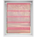 Bistrogardine Raffoptik mit Stangendurchzug "Sky" in 80x110cm - Bordeaux