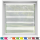 Bistrogardine Raffoptik mit Stangendurchzug "Sky" in 80x110 cm - Grau