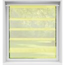 Bistrogardine Raffoptik mit Stangendurchzug "Sky" in 90x110cm - Gelb