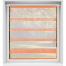 Bistrogardine Raffoptik mit Stangendurchzug "Sky" in 90x110cm - Orange