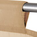 Bistrogardine Raffoptik mit Stangendurchzug "Sky" in 90x110cm - Beige